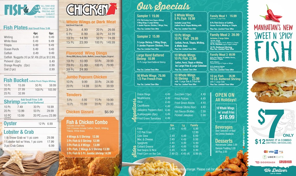 Manhattan Fish & Chicken | restaurant | 25675 Joy Rd, Dearborn Heights, MI 48127, USA | 3132285000 OR +1 313-228-5000