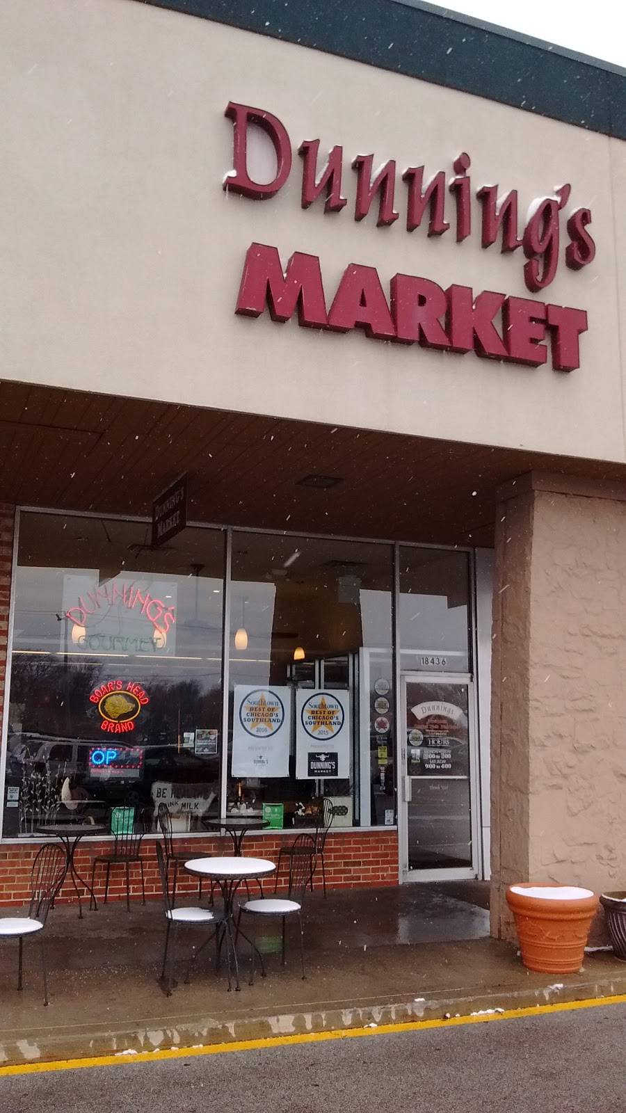 Dunnings Gourmet Market & Deli | restaurant | 1050 Sterling Ave, Flossmoor, IL 60422, USA | 7087995151 OR +1 708-799-5151