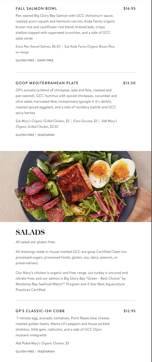 goop Kitchen | restaurant | 5643 Lankershim Blvd, North Hollywood, CA 91601, USA | 3109541286 OR +1 310-954-1286