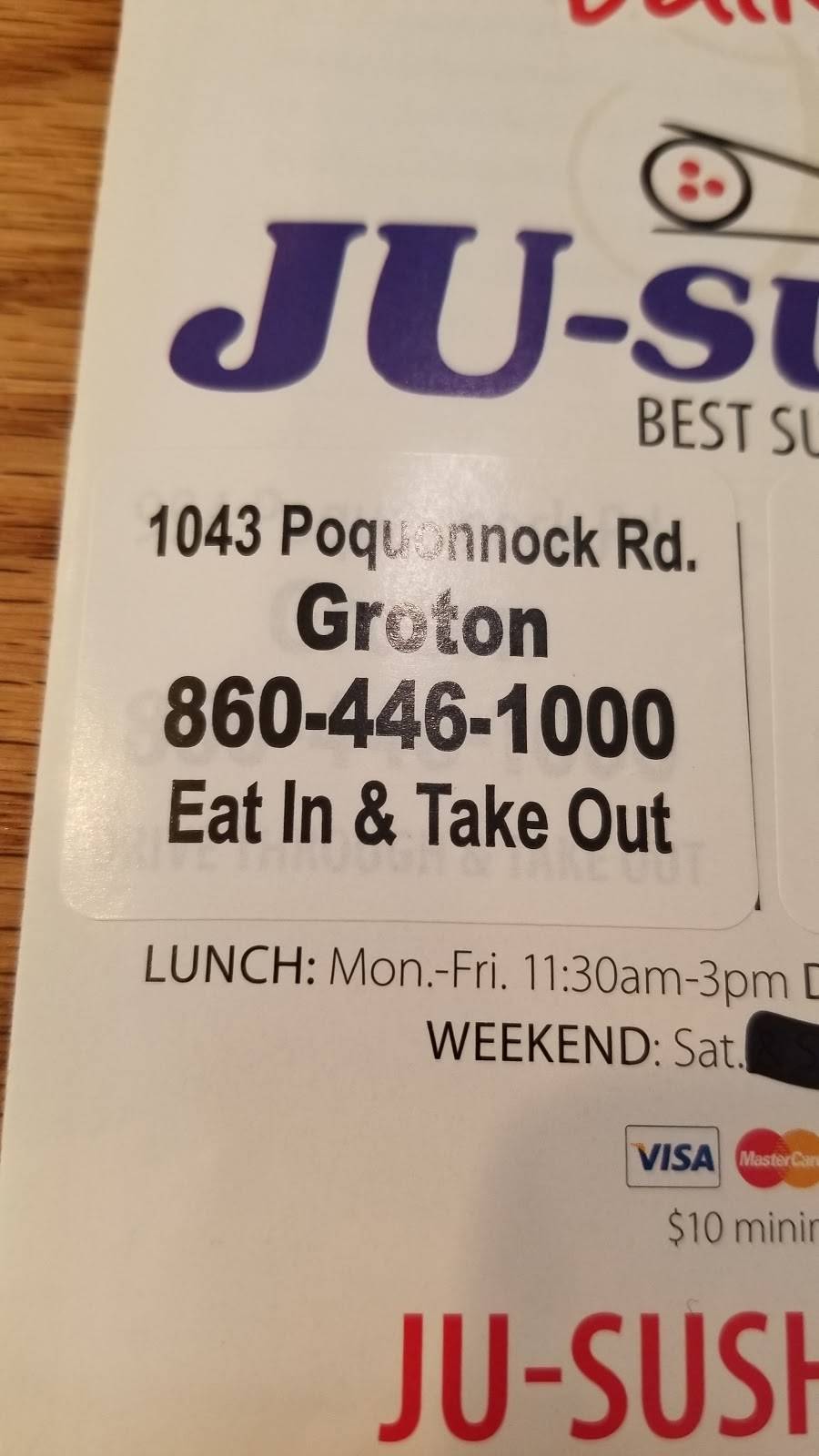 JU-SUSHI​ Groton | restaurant | 1043 Poquonnock Rd, Groton, CT 06340, USA | 8604461000 OR +1 860-446-1000