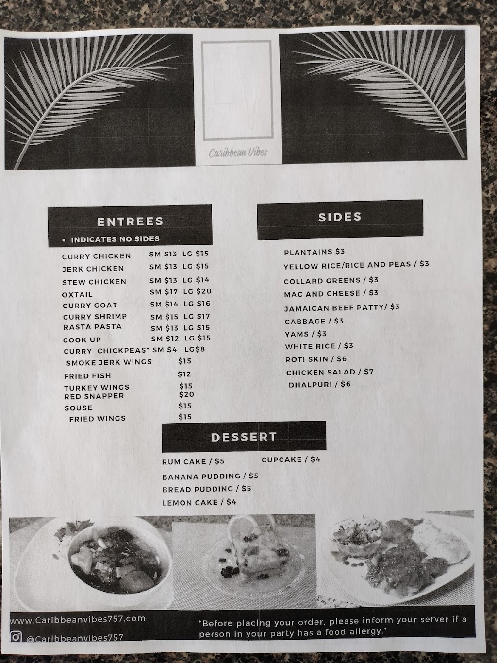 Caribbean Vibes | restaurant | 4544 George Washington Hwy, Portsmouth, VA 23702, USA | 7579662054 OR +1 757-966-2054