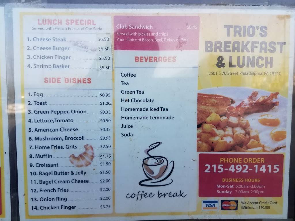 Trios Italian Deli | restaurant | 2501 S 70th St, Philadelphia, PA 19142, USA | 2154921415 OR +1 215-492-1415