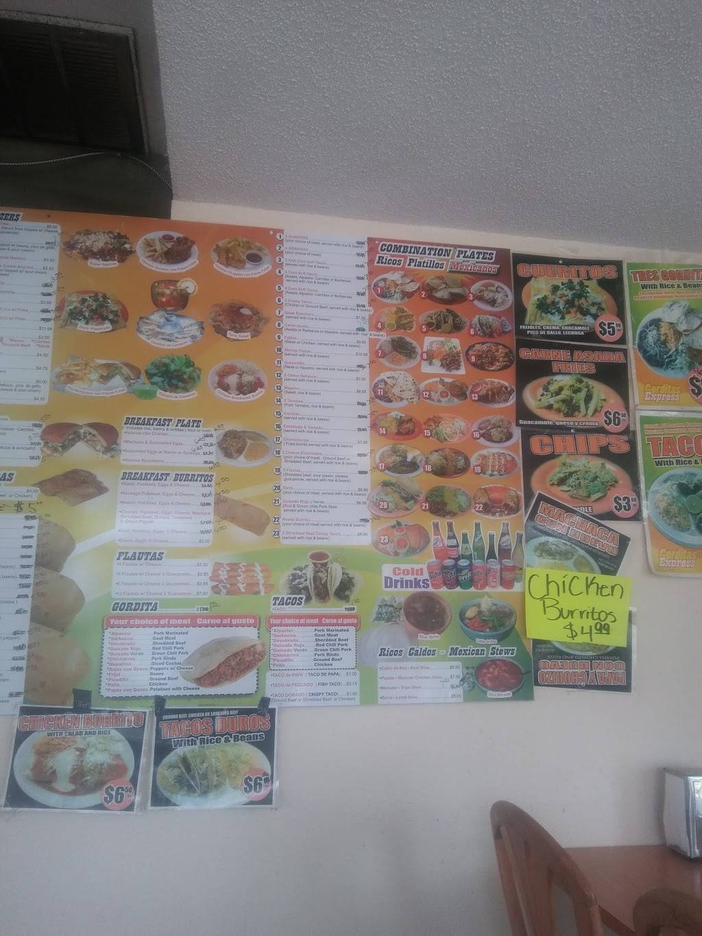 Gorditas Express | restaurant | 1602 E Harry St, Wichita, KS 67211, USA | 3162622939 OR +1 316-262-2939