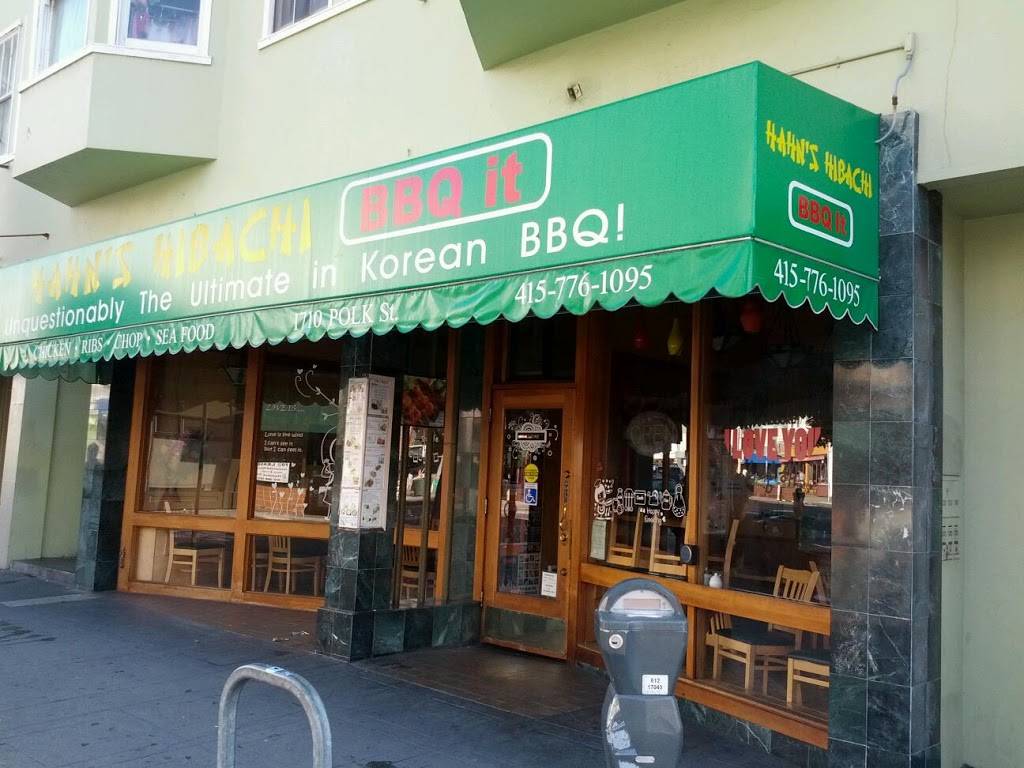 Hahns Hibachi | restaurant | 1710 Polk St, San Francisco, CA 94109, USA | 4157761095 OR +1 415-776-1095