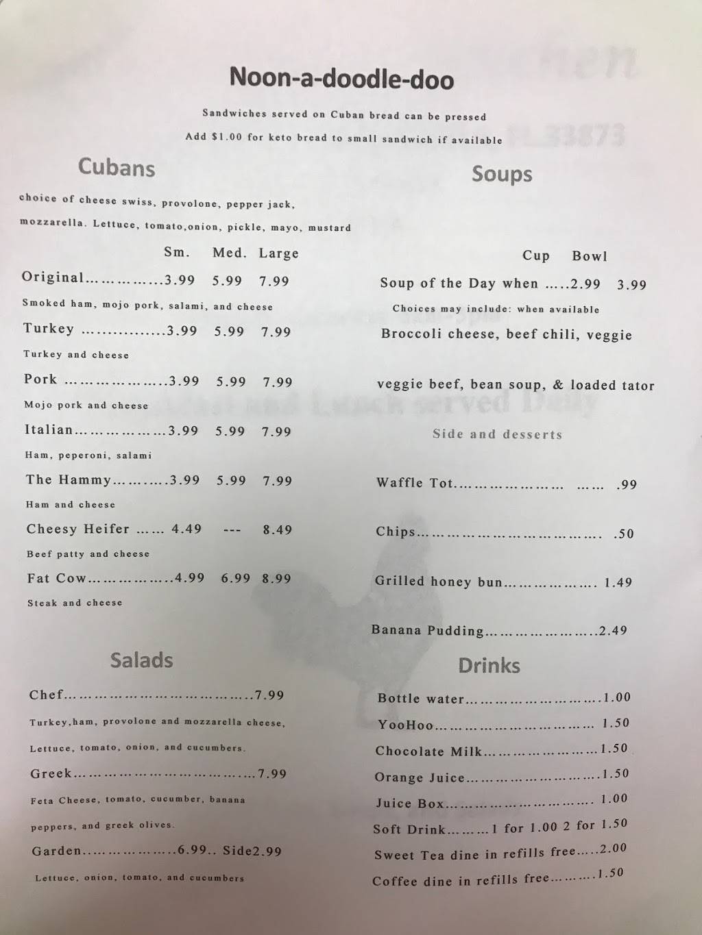 The Cluckin Kitchen | restaurant | 906 S 6th Ave, Wauchula, FL 33873, USA | 8632223918 OR +1 863-222-3918