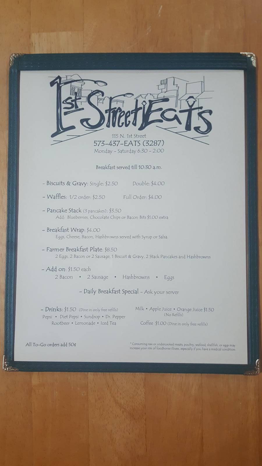 First Street Eats | restaurant | 115 N 1st St, Owensville, MO 65066, USA | 5734373287 OR +1 573-437-3287