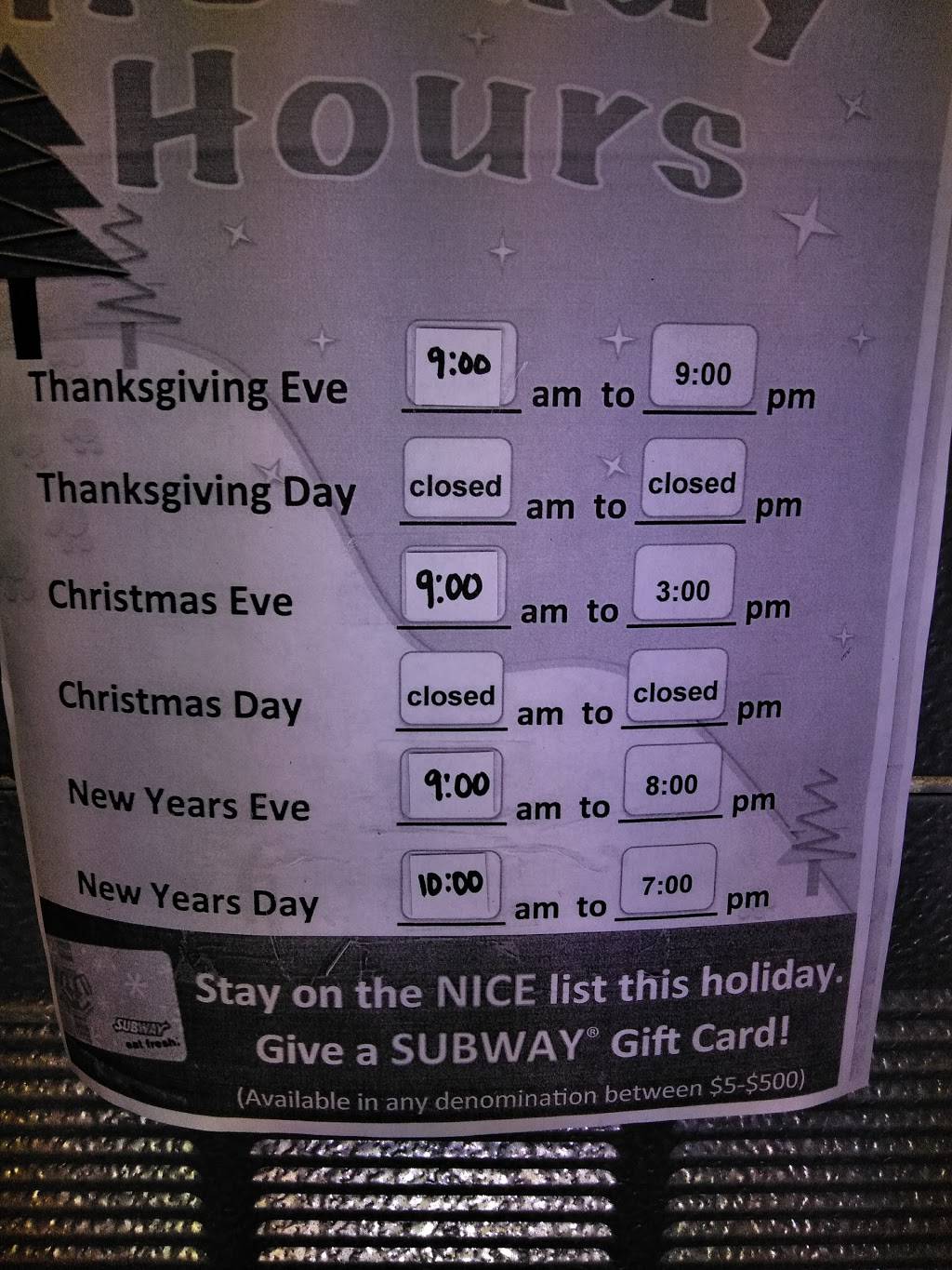 Subway | restaurant | 50 N Market Street, Box 69, Elizabethville, PA 17023, USA | 7173623986 OR +1 717-362-3986