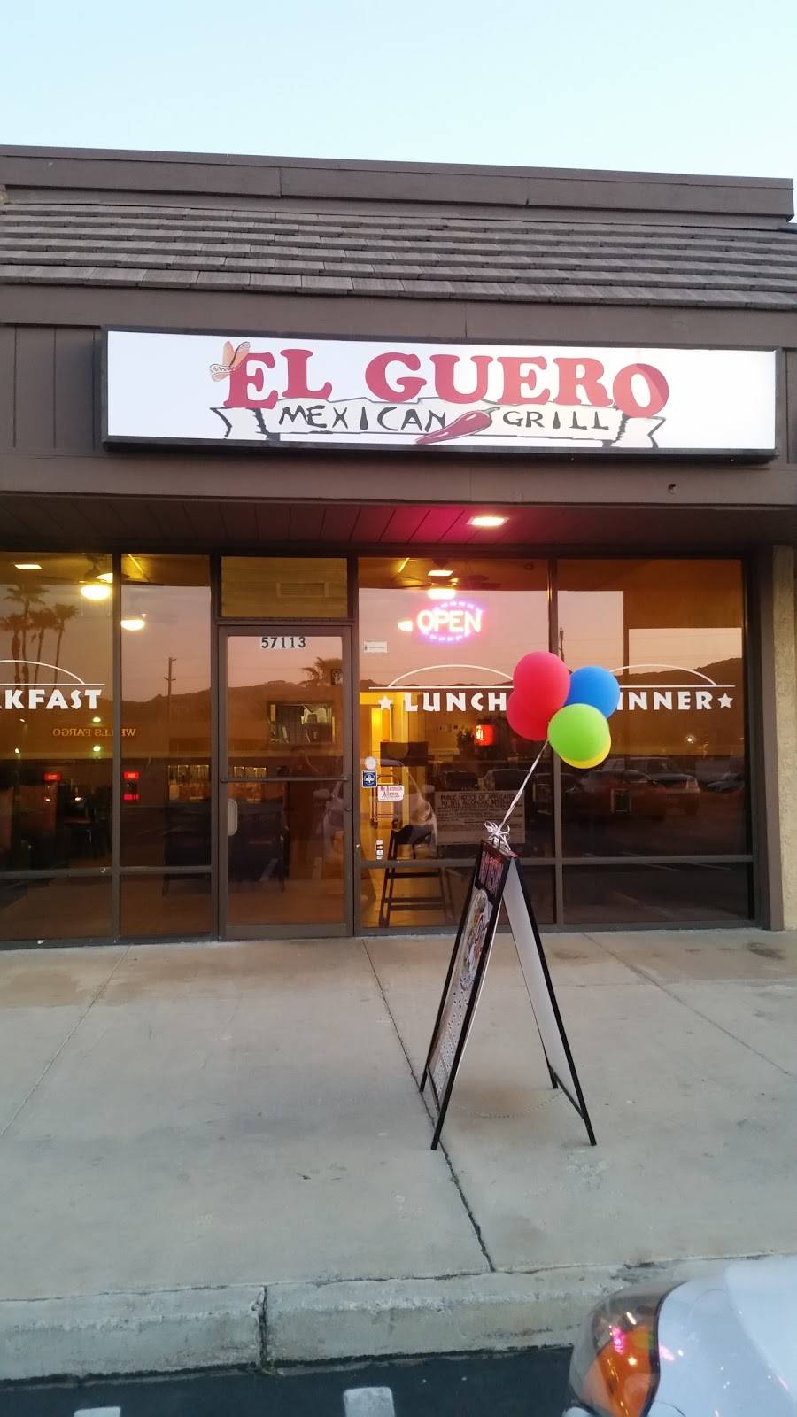 El Guero Mexican Restaurant | restaurant | 57109 Twentynine Palms Highway, Yucca Valley, CA 92284, USA | 7602280561 OR +1 760-228-0561