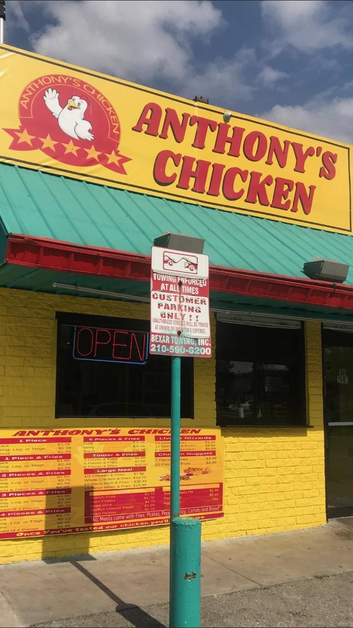 Anthonys Chicken | restaurant | 2603 E Commerce St, San Antonio, TX 78203, USA | 2109667728 OR +1 210-966-7728