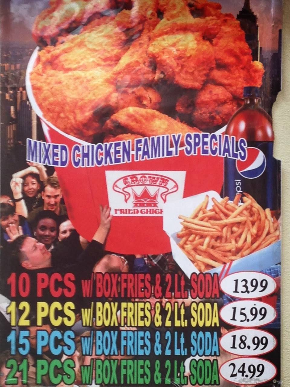 Crown Fried Chicken & Pizza | restaurant | 170-09 Jamaica Ave, Jamaica, NY 11432, USA | 7182629060 OR +1 718-262-9060
