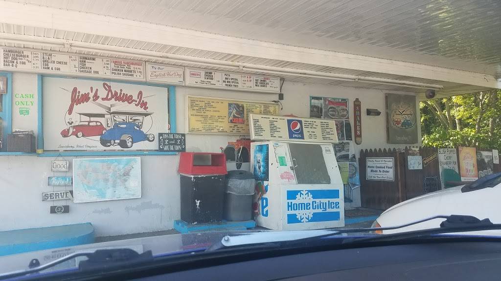 Jims Drive In | restaurant | 479 W Washington St, Lewisburg, WV 24901, USA | 3046452590 OR +1 304-645-2590