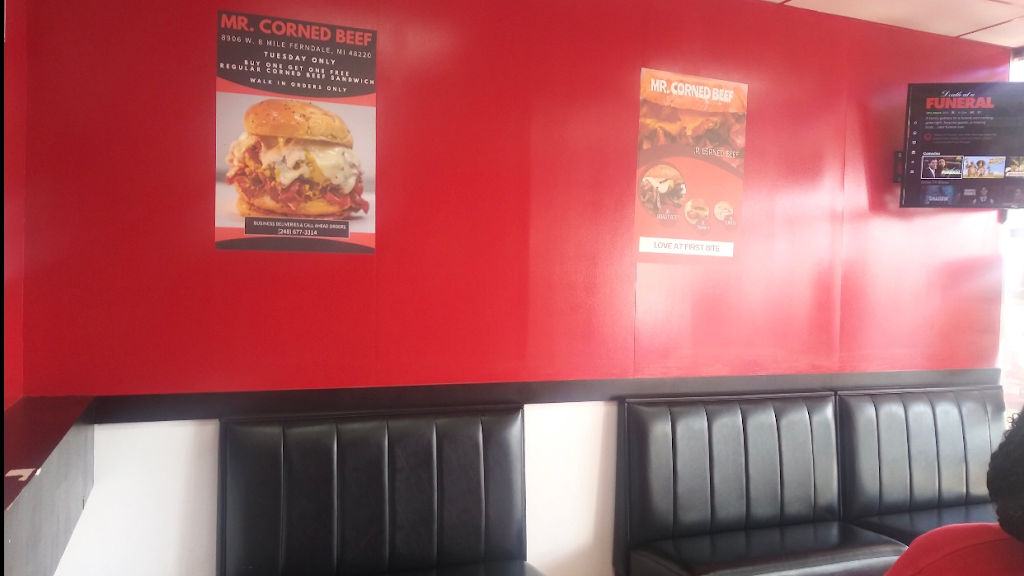 Mr. Corned Beef | restaurant | 8906 Eight Mile Rd, Ferndale, MI 48220, USA | 2486773314 OR +1 248-677-3314