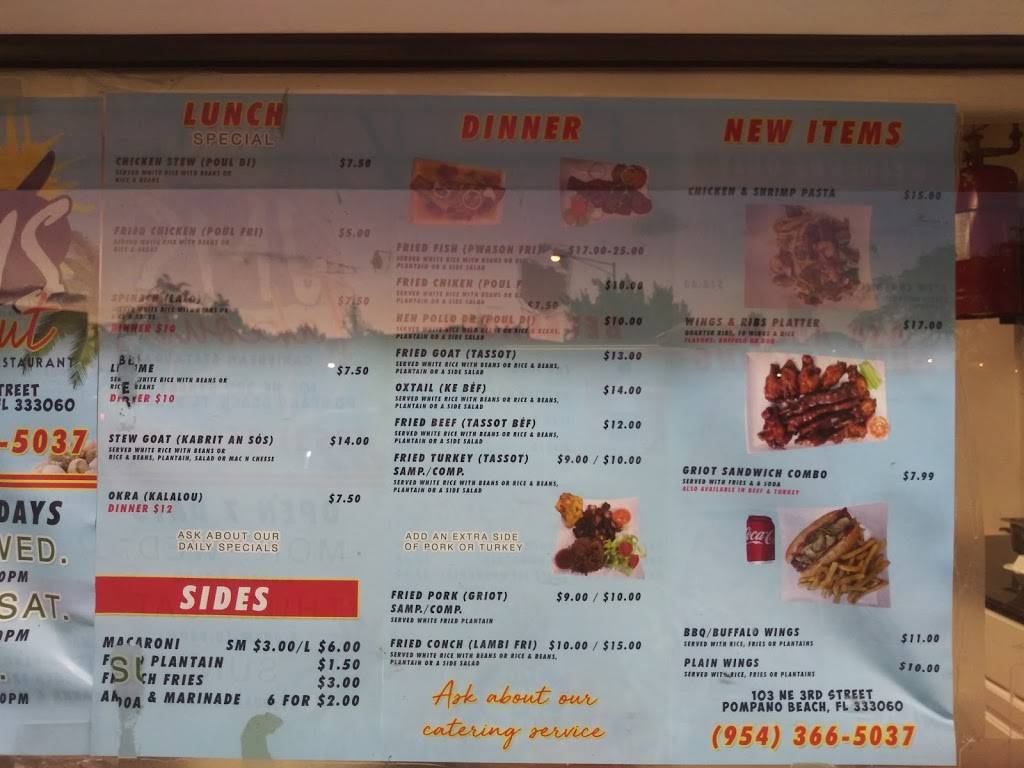 JMs Takeout | restaurant | 103 NE 3rd St, Pompano Beach, FL 33060, USA | 9543665037 OR +1 954-366-5037