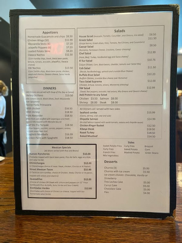 9W Diner | restaurant | 3 Simmons Plaza, Saugerties, NY 12477, USA | 8452477314 OR +1 845-247-7314