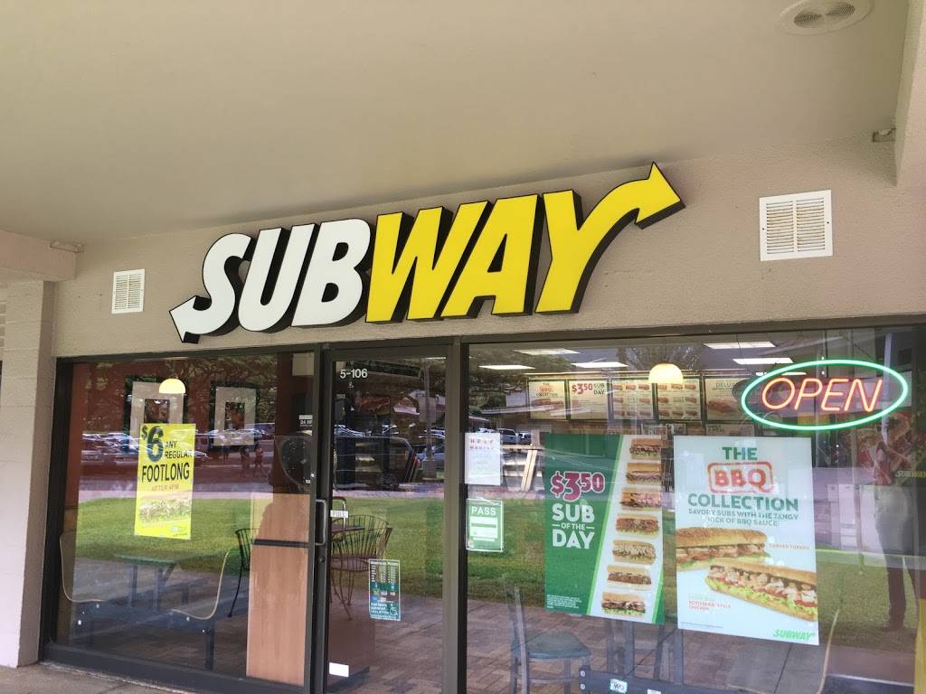 Subway | meal takeaway | 2851 E Manoa Rd #5-106, Honolulu, HI 96822, USA | 8089881666 OR +1 808-988-1666