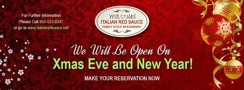 Italian Red Sauce - Family Style Restaurant. | restaurant | 3828 N University Dr, Sunrise, FL 33351, USA | 9545338347 OR +1 954-533-8347