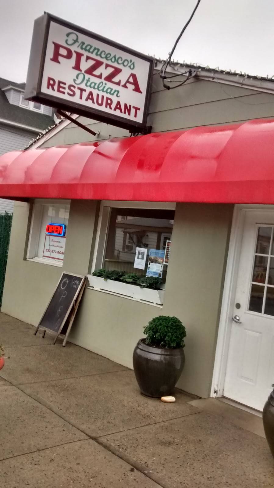 Francescos Pizzeria | restaurant | 279 Bay Ave, Highlands, NJ 07732, USA | 7328720080 OR +1 732-872-0080