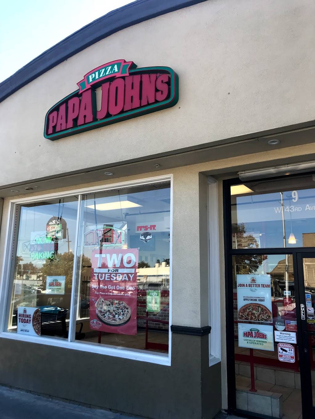 Papa Johns Pizza | restaurant | 9 43rd Ave, San Mateo, CA 94403, USA | 6505707272 OR +1 650-570-7272