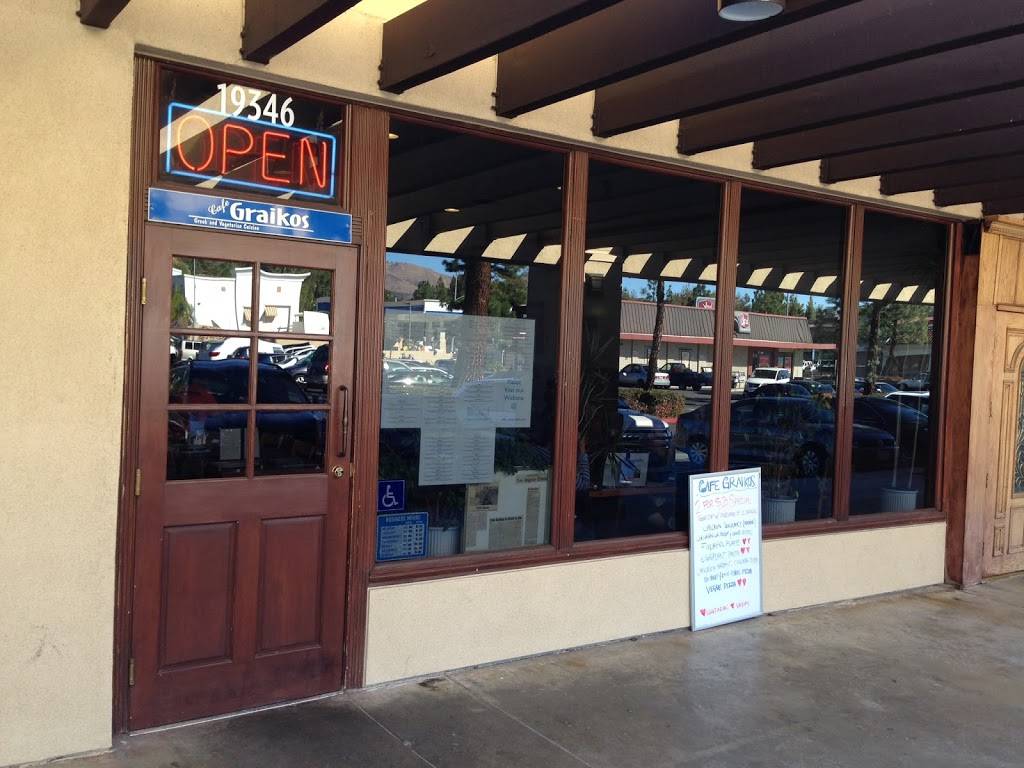 Cafe Graikos | restaurant | 19346 Rinaldi St, Porter Ranch, CA 91326, USA | 8188311187 OR +1 818-831-1187