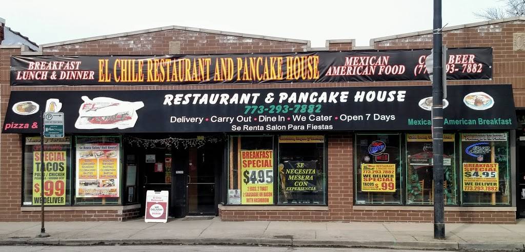 El Chile Restaurant and Pancake House | meal takeaway | 3040 W Montrose Ave, Chicago, IL 60618, USA | 7732937882 OR +1 773-293-7882