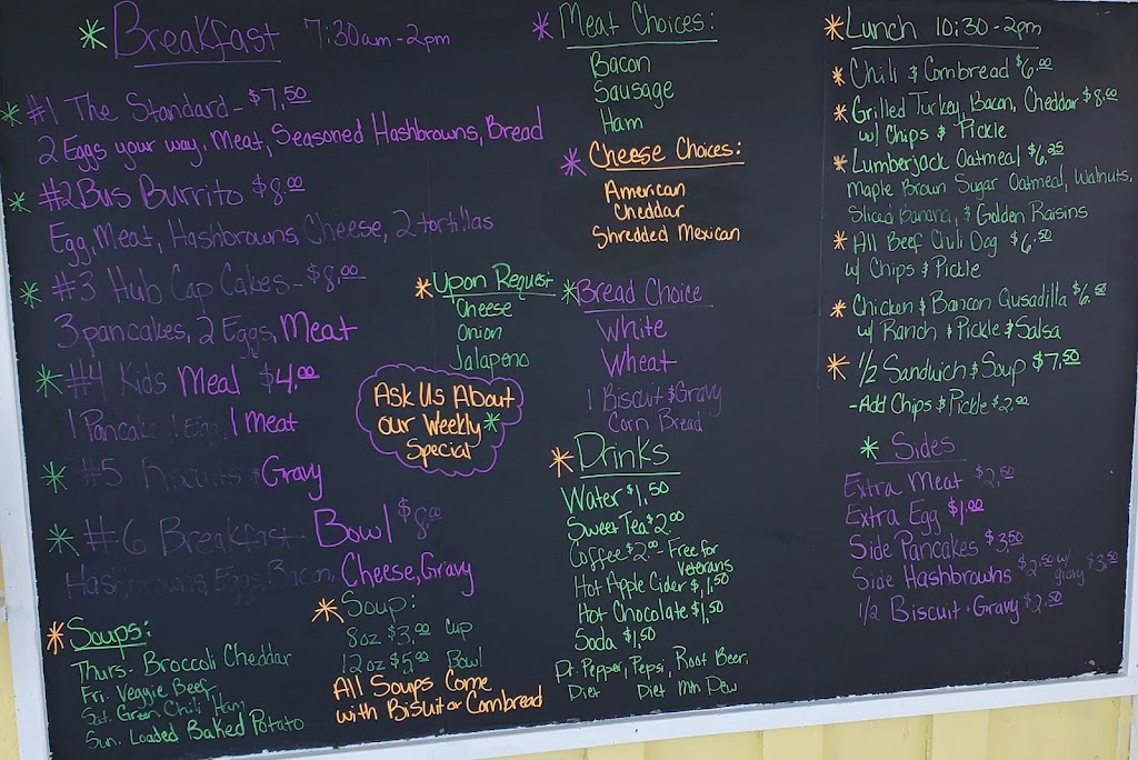 The Bus Stop Drive Thru | restaurant | 1501 FM 315, Chandler, TX 75758, USA | 6025500033 OR +1 602-550-0033