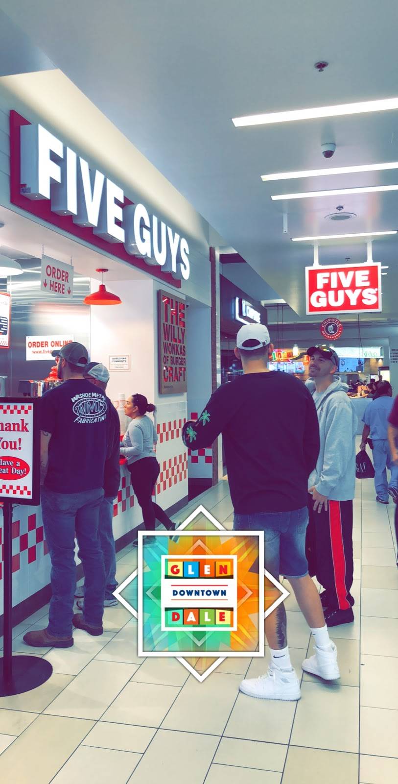 Five Guys | meal takeaway | 1137 Galleria Way Fc11, Glendale, CA 91210, USA | 8189455229 OR +1 818-945-5229