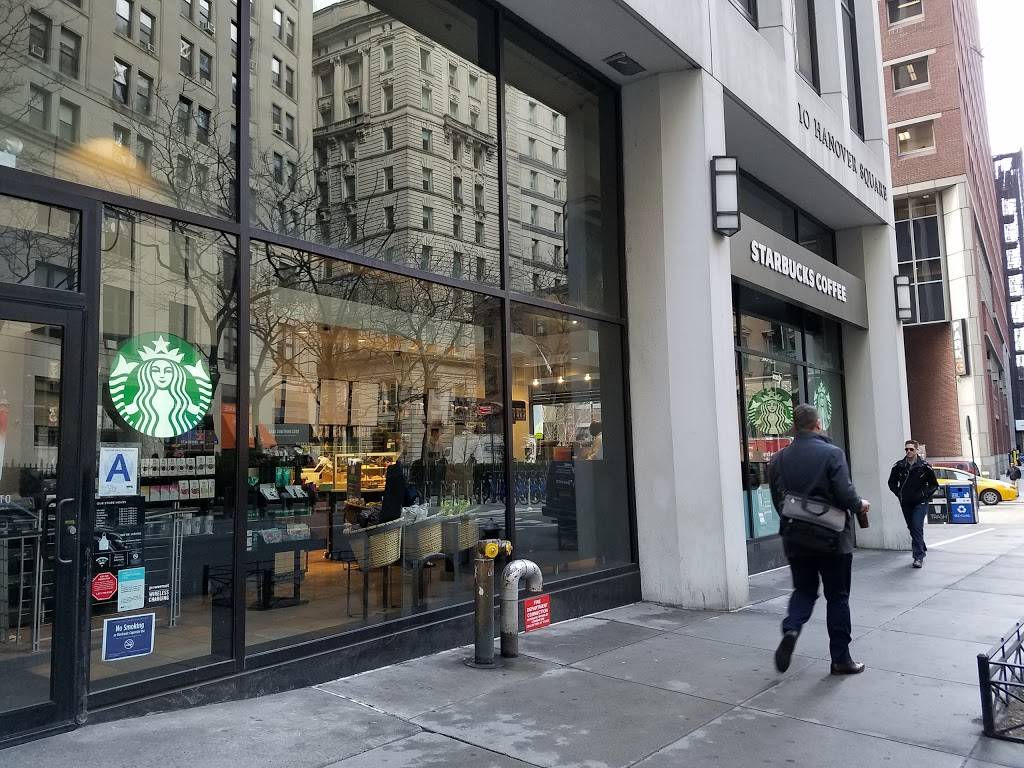 Starbucks | cafe | 110 Pearl St, New York, NY 10005, USA | 2124826530 OR +1 212-482-6530