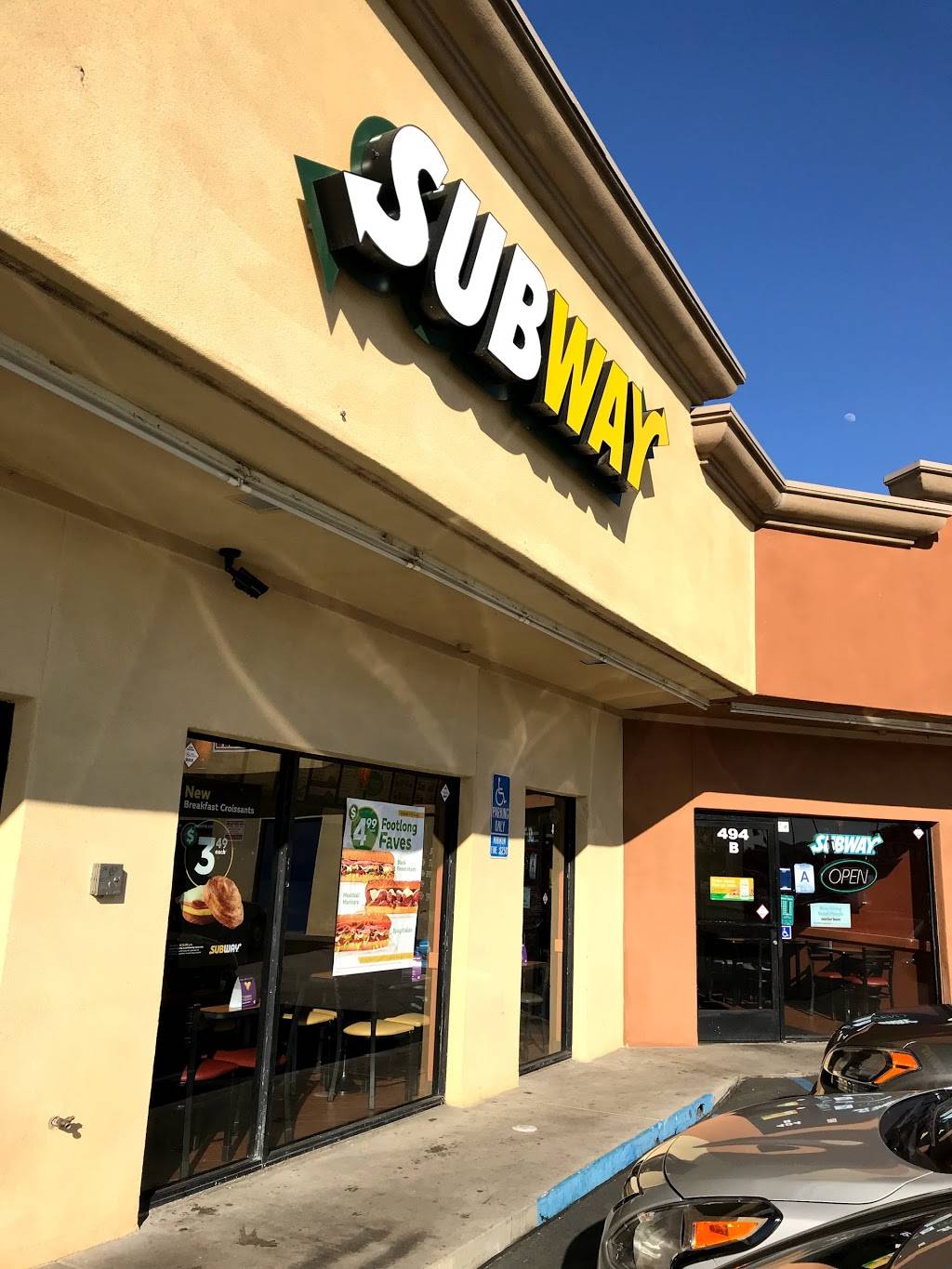 Subway Restaurants | restaurant | 494 W Orange Show Rd, San Bernardino, CA 92408, USA | 9098850555 OR +1 909-885-0555