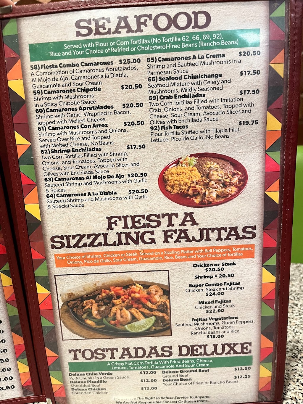 Fiesta Mexicana | Mexican Restaurant | restaurant | 216 S 1st Ave, Laurel, MT 59044, USA | 4066334007 OR +1 406-633-4007