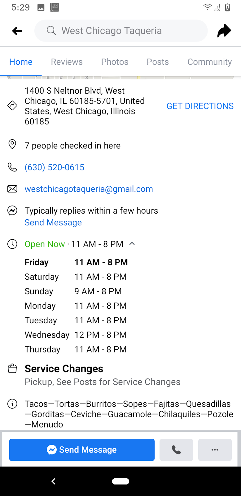 West Chicago Taqueria | restaurant | 1400 S Neltnor Blvd, West Chicago, IL 60185, USA | 6305200615 OR +1 630-520-0615