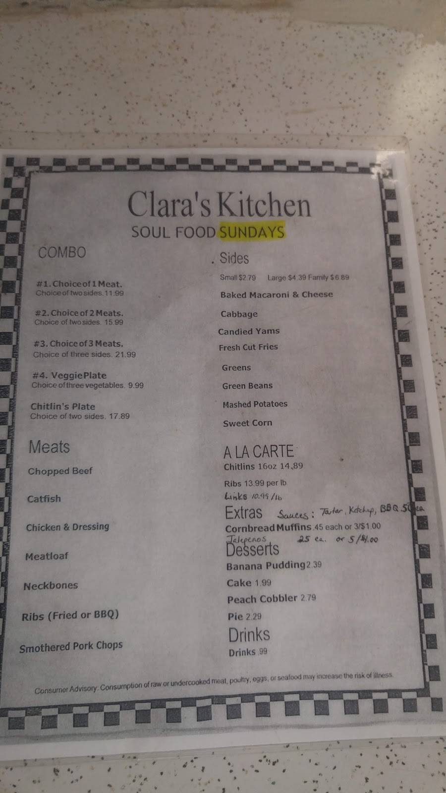 Claras Kitchen | restaurant | 511 Robertson St, Denton, TX 76205, USA | 9405141554 OR +1 940-514-1554