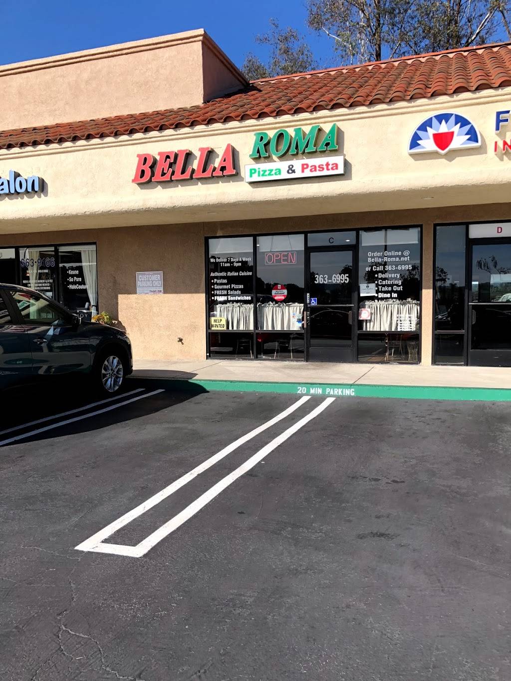 Bella Roma Pasta & Pizza | meal delivery | 28940 Golden Lantern #C, Laguna Niguel, CA 92677, USA | 9493636995 OR +1 949-363-6995
