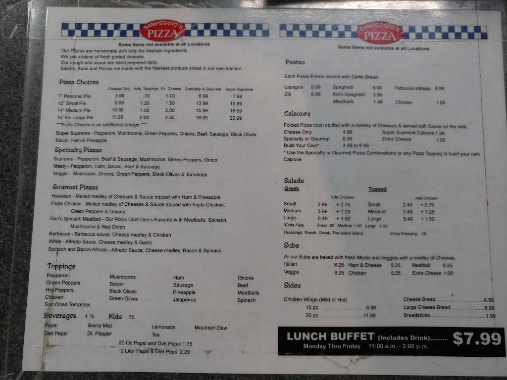 Sanpeggios Pizza | meal delivery | 50 Chelsea Rd, Chelsea, AL 35043, USA | 2056786710 OR +1 205-678-6710