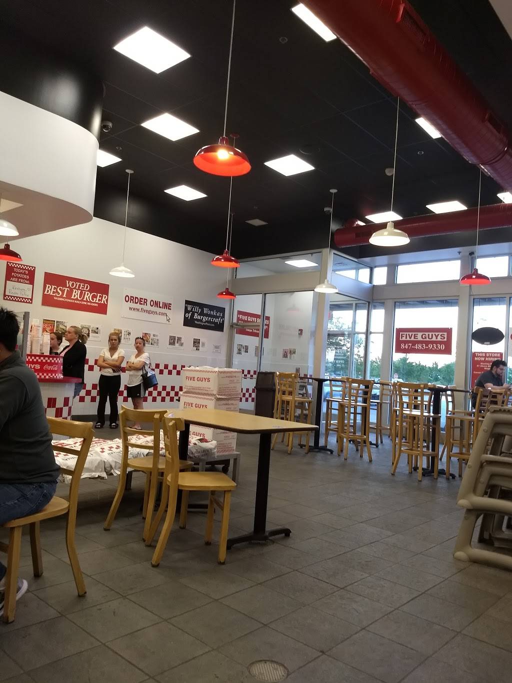 Five Guys | meal takeaway | Nec Rand Rd. & Kensinton Road, Mt Prospect, IL 60056, USA | 8474839330 OR +1 847-483-9330
