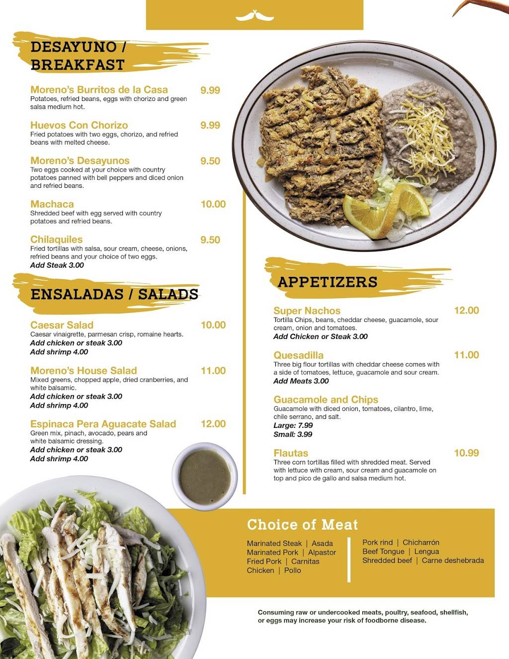 Moreno’s Mexican Bar and Grill | restaurant | 9704 Pyramid Way, Sparks, NV 89441, USA | 7756224395 OR +1 775-622-4395