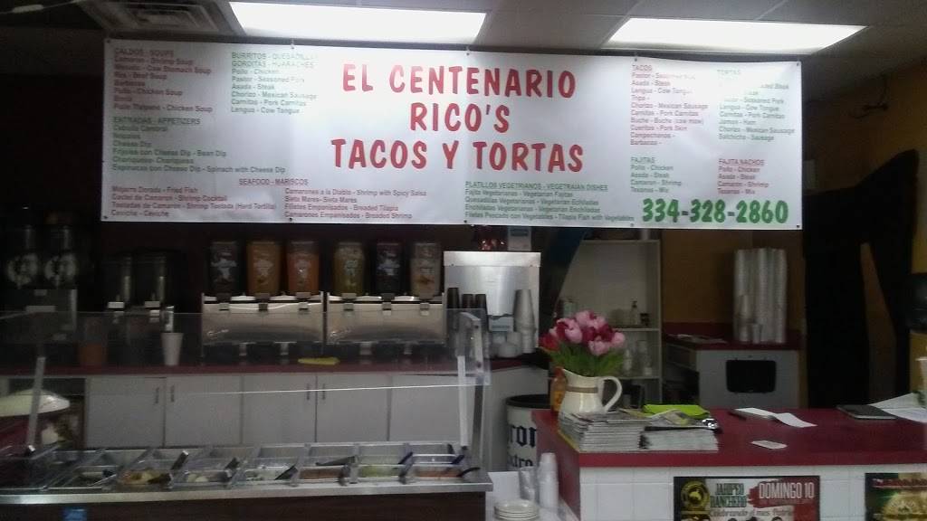 El Centenario Ricos Tacos Y Tortas | restaurant | 4101 Troy Hwy, Montgomery, AL 36116, USA | 3343282860 OR +1 334-328-2860