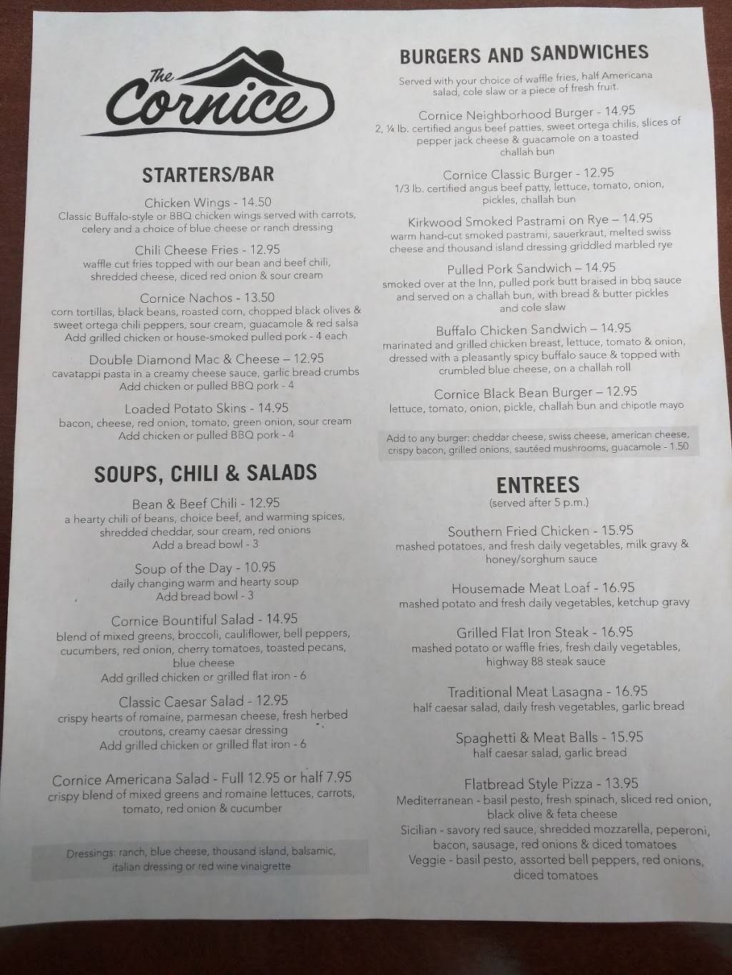 Cornice Pizza | restaurant | 1390 Kirkwood Meadows Dr, Kirkwood, CA 95646, USA | 2092587225 OR +1 209-258-7225