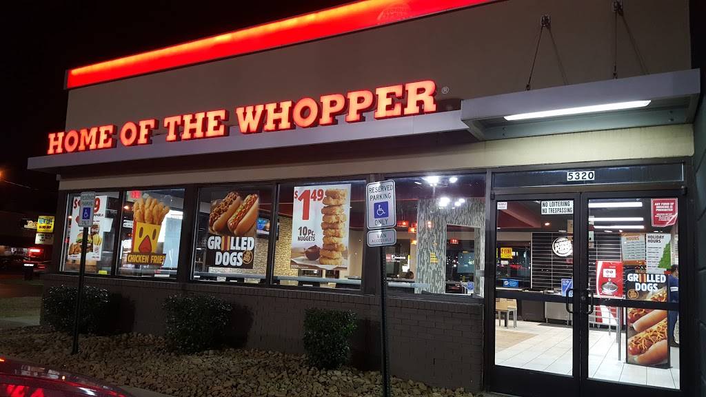 Burger King | restaurant | 5320 Charlotte Ave, Nashville, TN 37209, USA | 6152928875 OR +1 615-292-8875