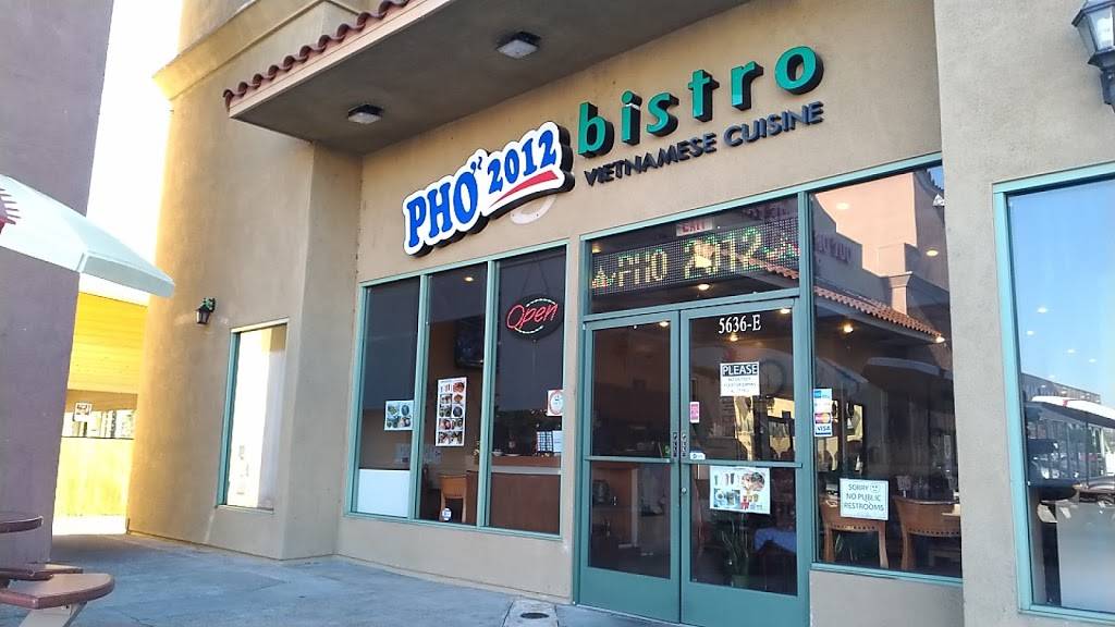 Pho 2012 Bistro | restaurant | 5636 E La Palma Ave E, Anaheim, CA 92807, USA | 7146950603 OR +1 714-695-0603