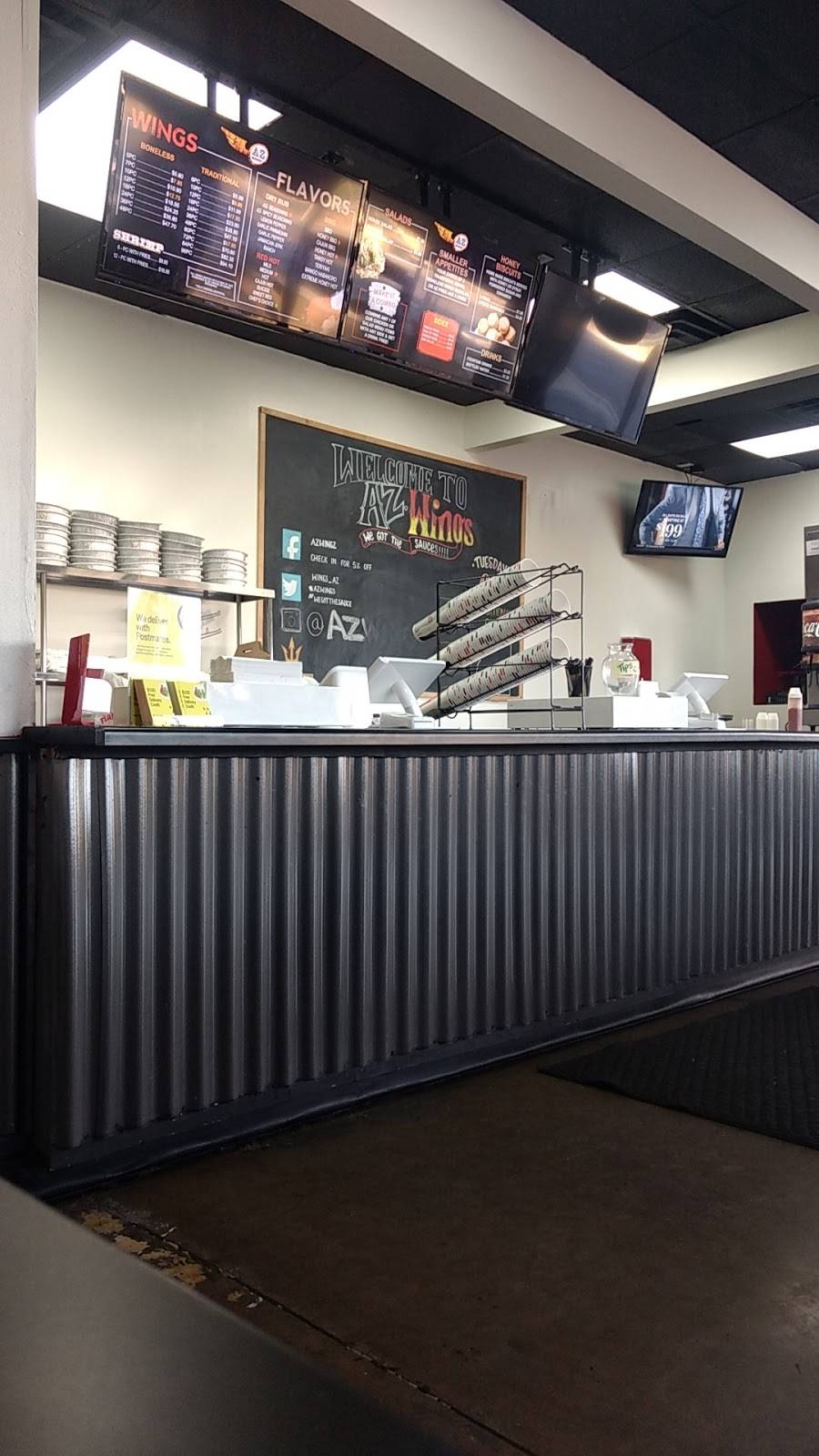 AZ Wings | restaurant | 1804 E Southern Ave #1, Tempe, AZ 85282, USA | 4806562422 OR +1 480-656-2422