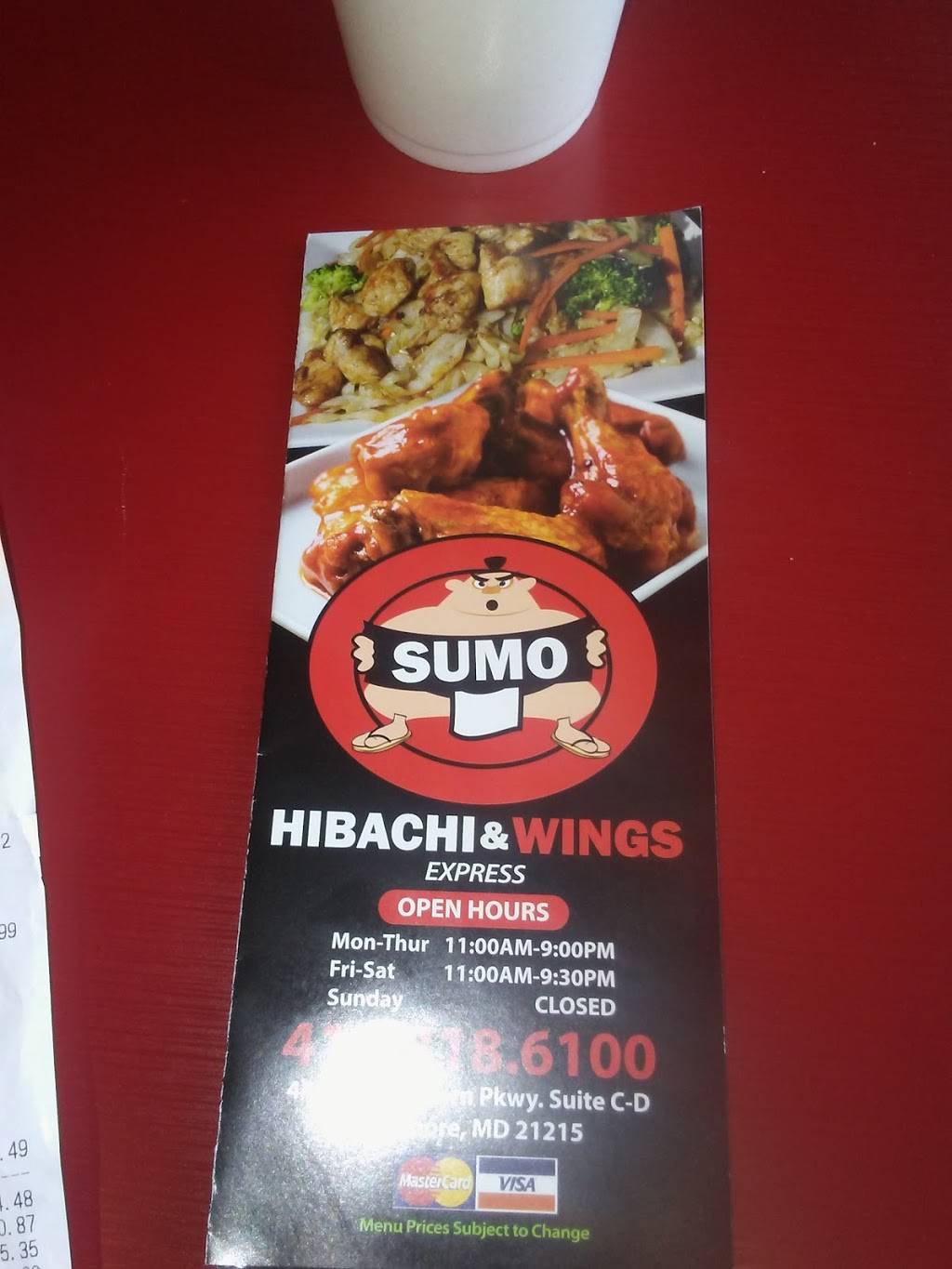 Hibachi & Wings | restaurant | 4460 W Northern Pkwy, Baltimore, MD 21215, USA | 4103186100 OR +1 410-318-6100