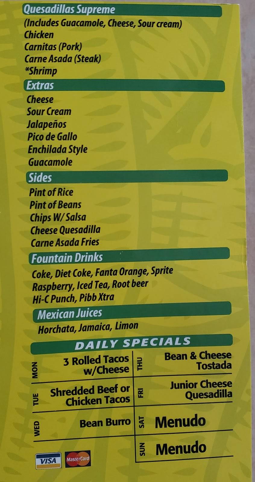 Filbertos Mexican Food | restaurant | 15504 W Bell Rd, Surprise, AZ 85374, USA | 6232489064 OR +1 623-248-9064