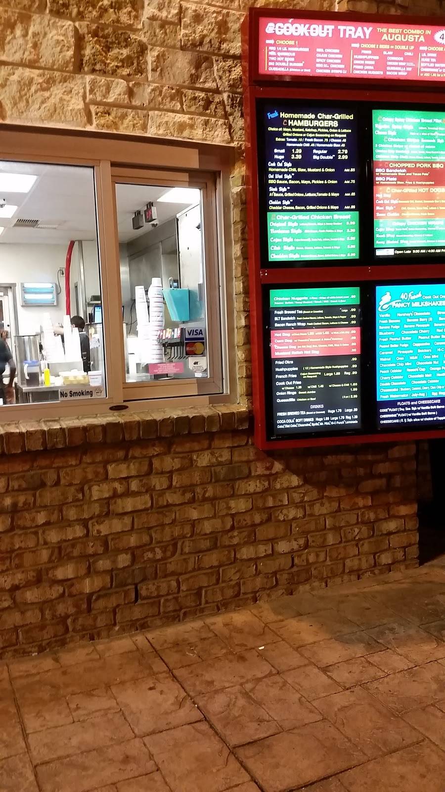 Cook Out | restaurant | 1801 Walton Way, Augusta, GA 30904, USA | 7064328241 OR +1 706-432-8241