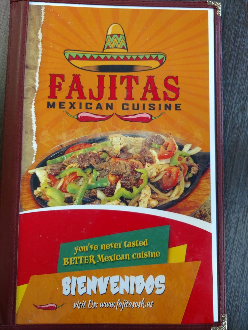 FAJITAS Mexican Cuisine | restaurant | 708 Walnut St, Oskaloosa, KS 66066, USA | 7855741916 OR +1 785-574-1916