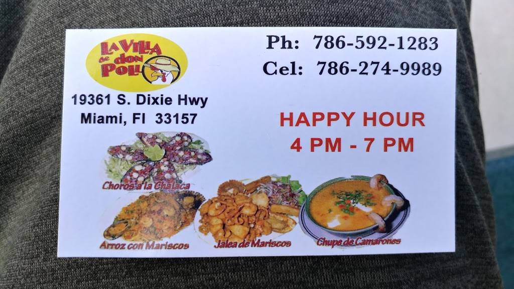 La Villa De Don Pollo | restaurant | 19361 S Dixie Hwy, Cutler Bay, FL 33157, USA | 7865921283 OR +1 786-592-1283
