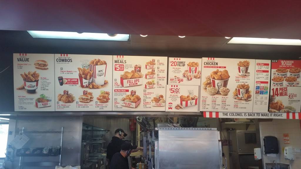 KFC | restaurant | 375 E Mission Blvd, Pomona, CA 91766, USA | 9096209349 OR +1 909-620-9349