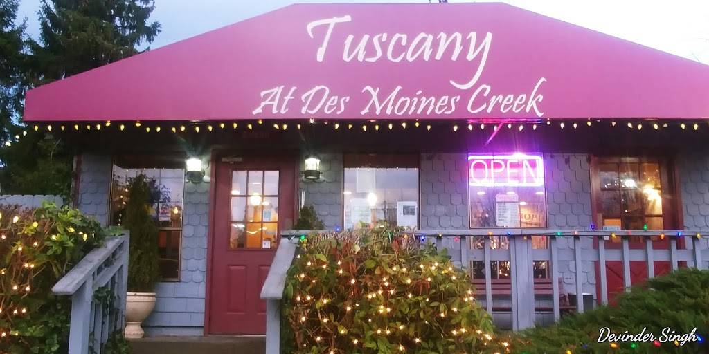 Tuscany at Des Moines Creek | restaurant | 21830 Marine View Dr S, Des Moines, WA 98198, USA | 2068783855 OR +1 206-878-3855