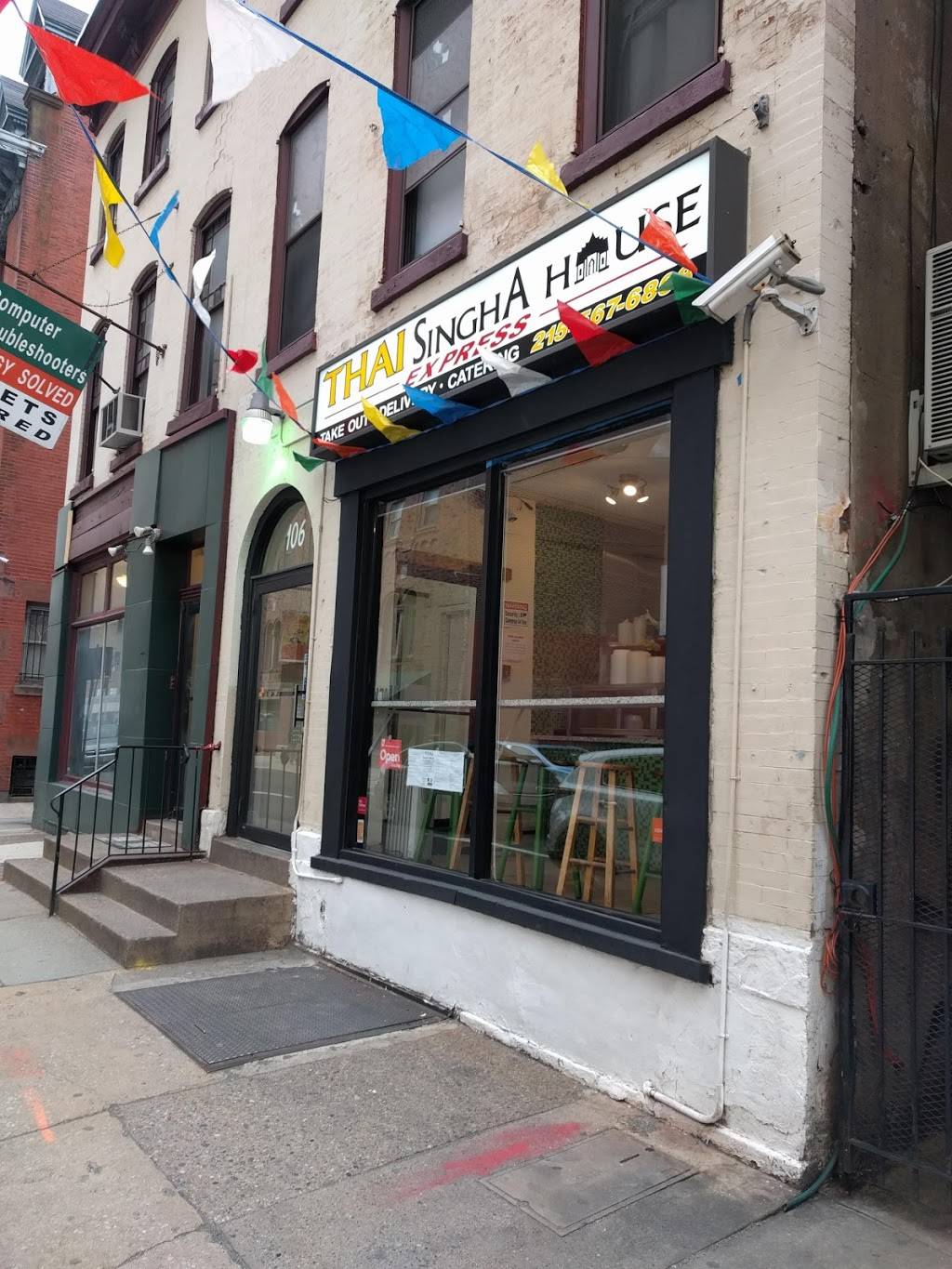 Thai Singha House Express | restaurant | 106 S 20th St, Philadelphia, PA 19103, USA | 2155676868 OR +1 215-567-6868