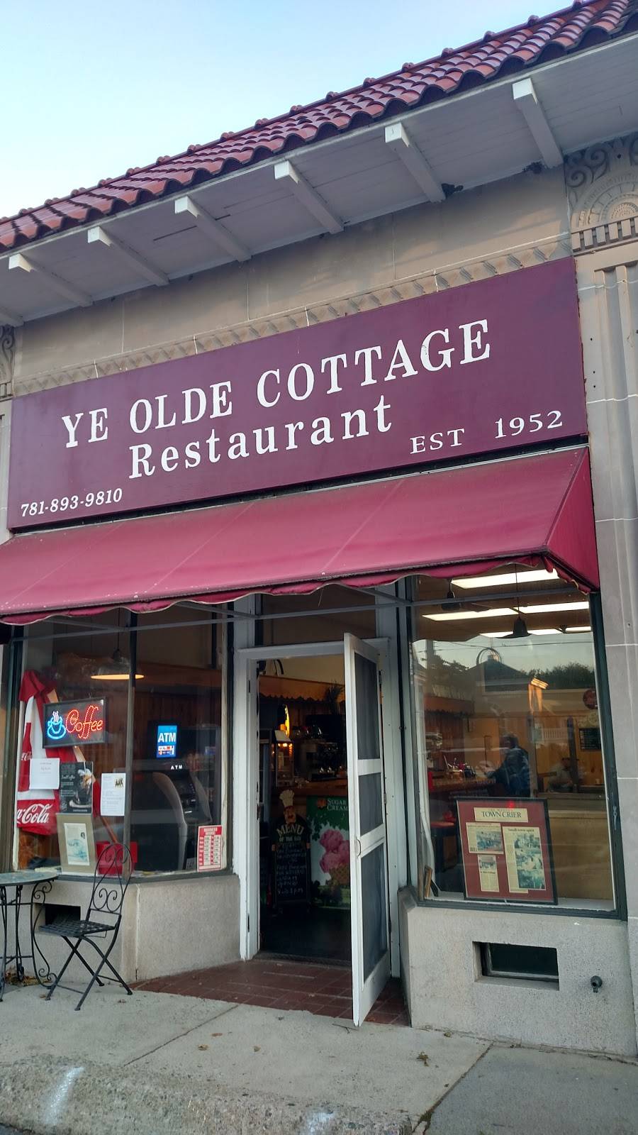 Ye Olde Cottage Restaurant | cafe | 403 Boston Post Rd, Weston, MA 02493, USA | 7818939810 OR +1 781-893-9810