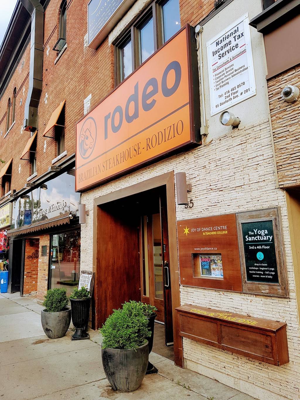 Rodeo Brazilian Steakhouse Rodizio | restaurant | 95 Danforth Ave, Toronto, ON M4K 1N2, Canada | 4164650969 OR +1 416-465-0969